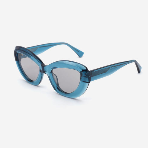 Butterfly-shaped with 3D effect Acetate Female Sunglasses  22A8074